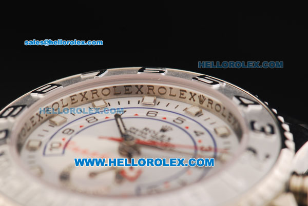 Rolex Yachtmaster II Automatic Movement Full Steel with White Dial and White Square Markers - Click Image to Close